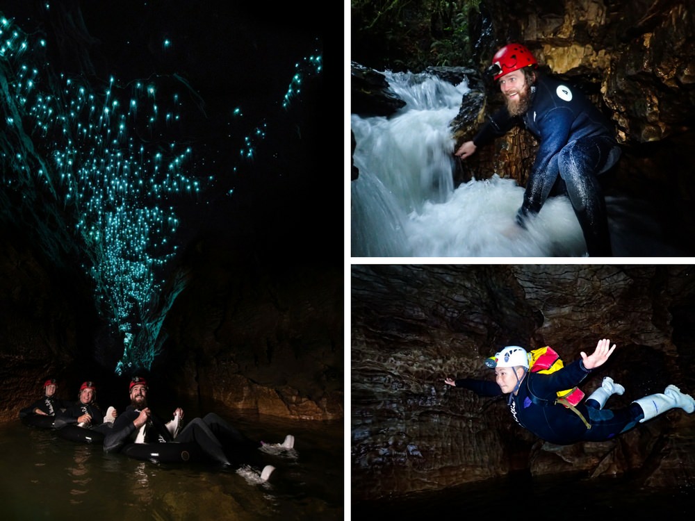glow worm cave new zealand black water rafting