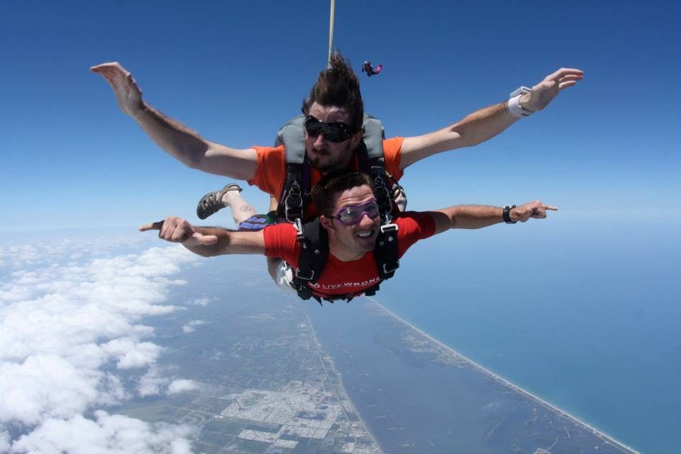 first time skydiving tandem skydiving