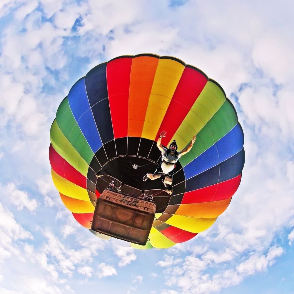 hot air balloon skydive